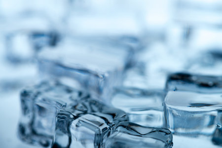 Ice cubes background