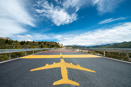 The highway to Yunnan, China airport