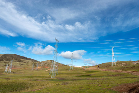 Relay station and power transmission lines