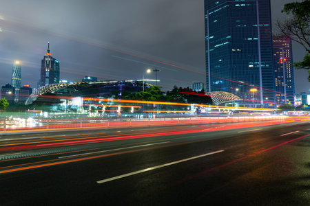 The urban traffic at shenzhen city of china