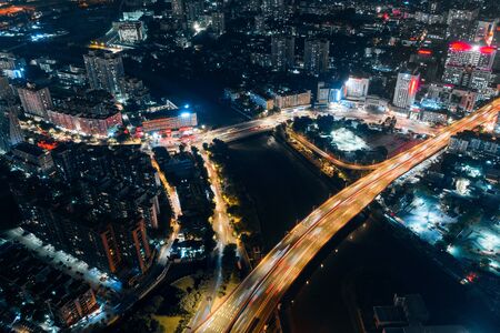 aerial photo of guangzhou city of chinaの写真素材