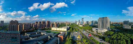 Aerial view of the suzhou cityの写真素材