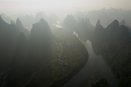 Natural landscape in guilin, China