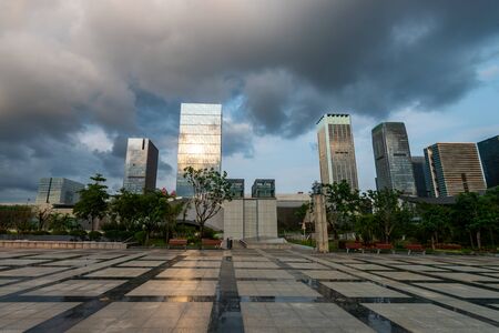 cityscape at shenzhen,chinaの写真素材