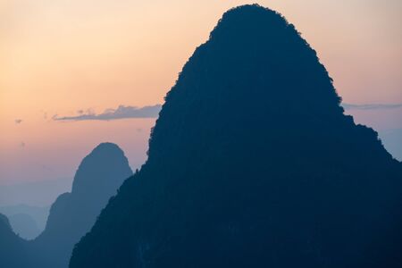 Natural landscape in guilin, Chinaの写真素材