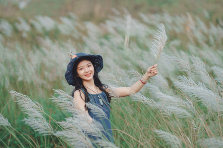 fashion girl in the garden
