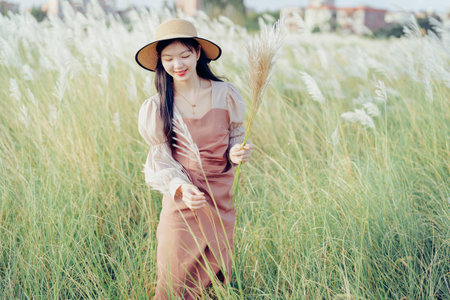 fashion girl in the garden
