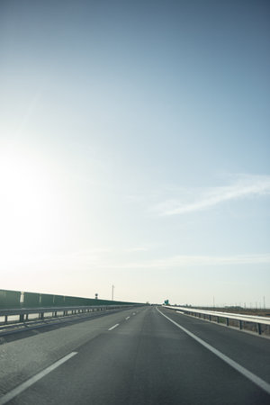 Road in the wild in xinjiangの写真素材