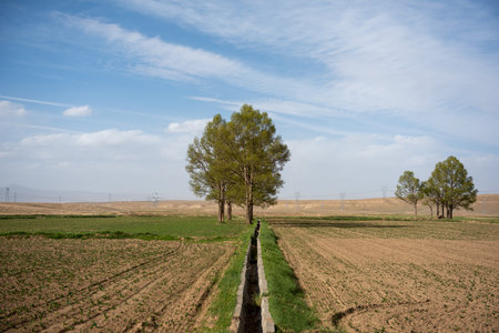 The scenery in xinjiangの写真素材