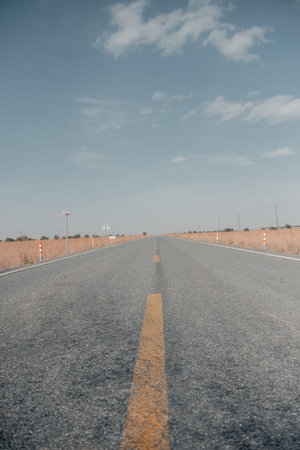 Road in the wild in xinjiangの写真素材
