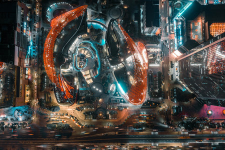 urban landscape in Guangzhou of Chinaの写真素材