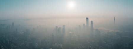 Urban landscape in Guangzhou of Chinaの写真素材