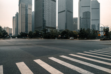 the urban road at shanghai,china