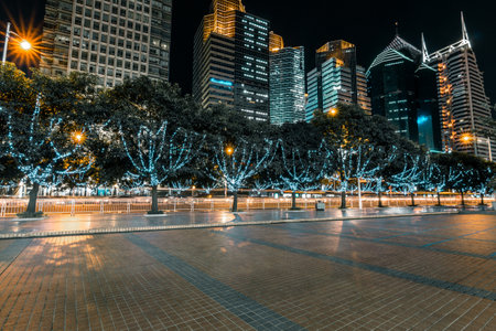 the urban landscape in shenzhen cityの写真素材