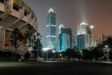 Urban landscape in Guangzhou city