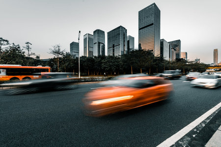the urban traffic at shenzhen city
