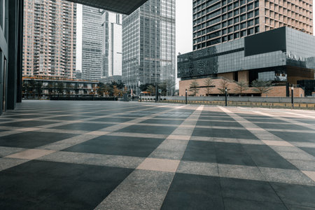 the office building at shenzhen cityの写真素材