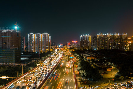 Modern cities and Bridges in Chinaのeditorial素材