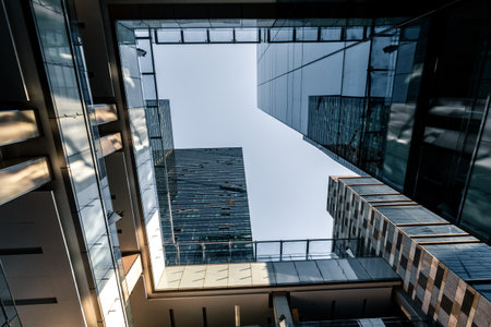 The office building is in Shenzhen cityのeditorial素材
