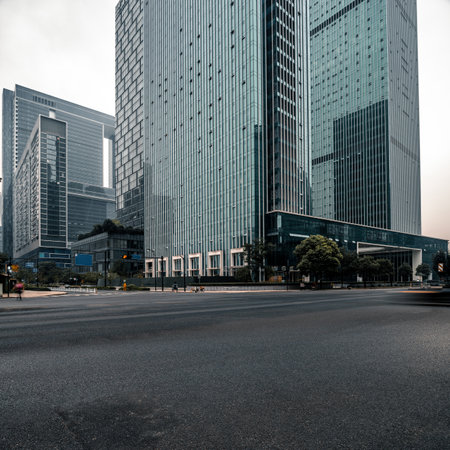 the urban road at shanghai,chinaのeditorial素材