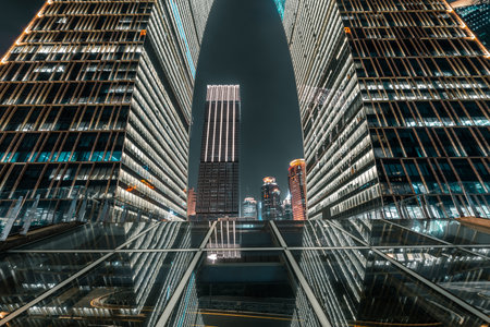 The city square at shanghai,chinaのeditorial素材