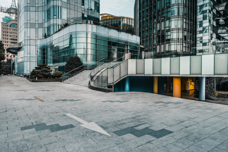 office building in Shanghai, Chinaのeditorial素材