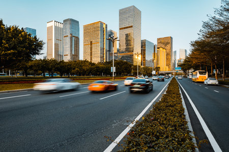 urban traffic at shenzhen city