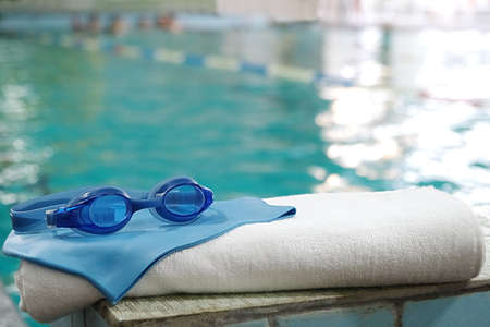 swimming pool. accessory for the poolの写真素材