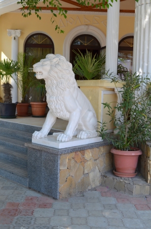 Lion sculpture,  Ukraine の写真素材
