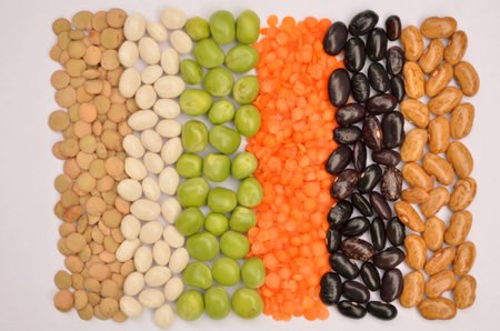 Lentils, peas and beans