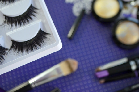 Set of decorative cosmeticsの写真素材