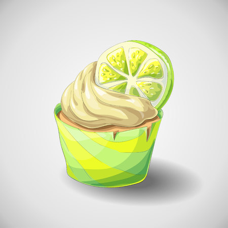 Citrus cupcakeのイラスト素材
