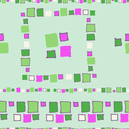 Seamless pattern grunge cubes.のイラスト素材