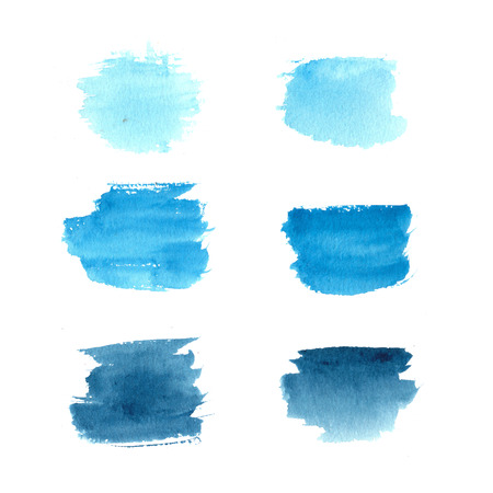 Beautiful hand drawn abstract watercolor stain background.の写真素材