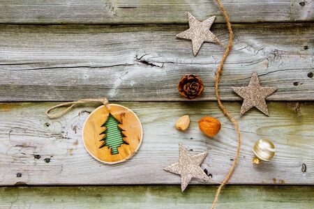Christmas  Creative Flat layout and top view compositionの写真素材