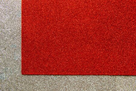 Red and silver glitter background textureの写真素材