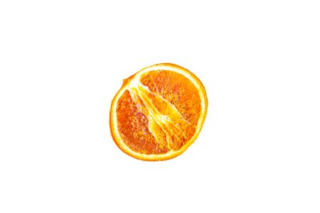 Dried sliced citrus isolated on white, closeupの写真素材