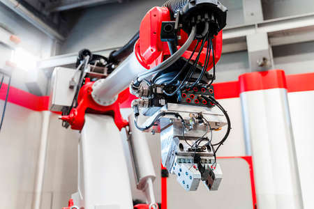 automatic production in a modern factoryの写真素材