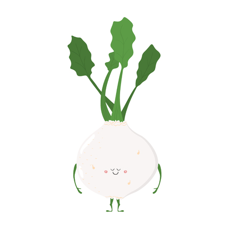 Funny Vegetable Cardのイラスト素材