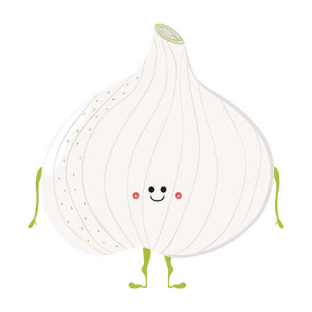 Funny Vegetable Cardのイラスト素材
