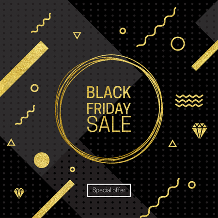 Black Friday Saleのイラスト素材