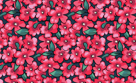 Seamless floral pattern, romantic ditsy surface design with hand drawn cute plants. Feminine floral...