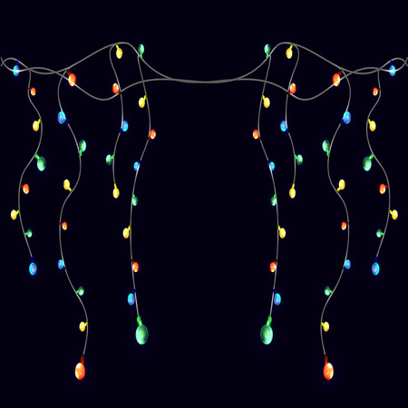 new Year lightのイラスト素材