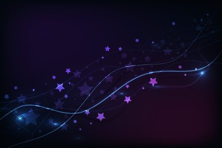 scattering of stars in the night sky illustrationのイラスト素材