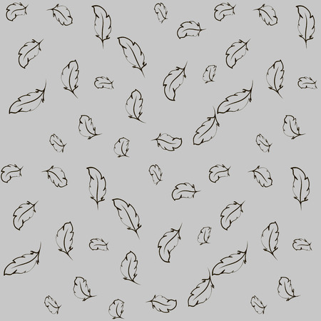 abstract feather, vector illustration, backgroundのイラスト素材