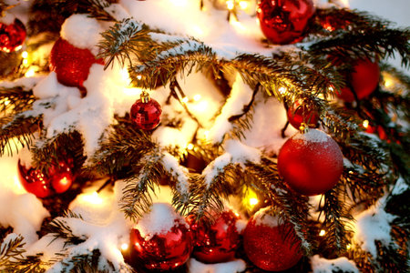 Christmas tree decorationの写真素材
