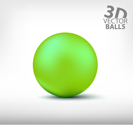 Green sphere isolated illustration.のイラスト素材