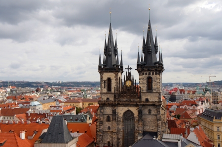 Church of Our Lady in front of Tyn, Prague, Czechの写真素材