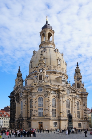 Frauenkirche church in Dresden, Germanyのeditorial素材