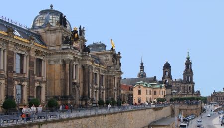 Bruhl Terrasse in Dresden, Germanyのeditorial素材